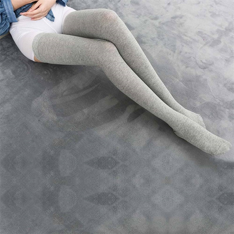 Knee Socks Women Cotton Thigh High Over The Knee Stockings For Ladies Girls Warm Long Stocking Sexy Medias