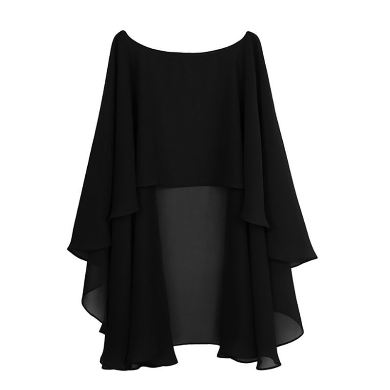 sixsr Womens Ladies Soft Wedding Capes Wedding Jacket Wraps Chiffon Shrug Bridal Bolero Long Shawl and Wraps Evening Wedding Cover Up