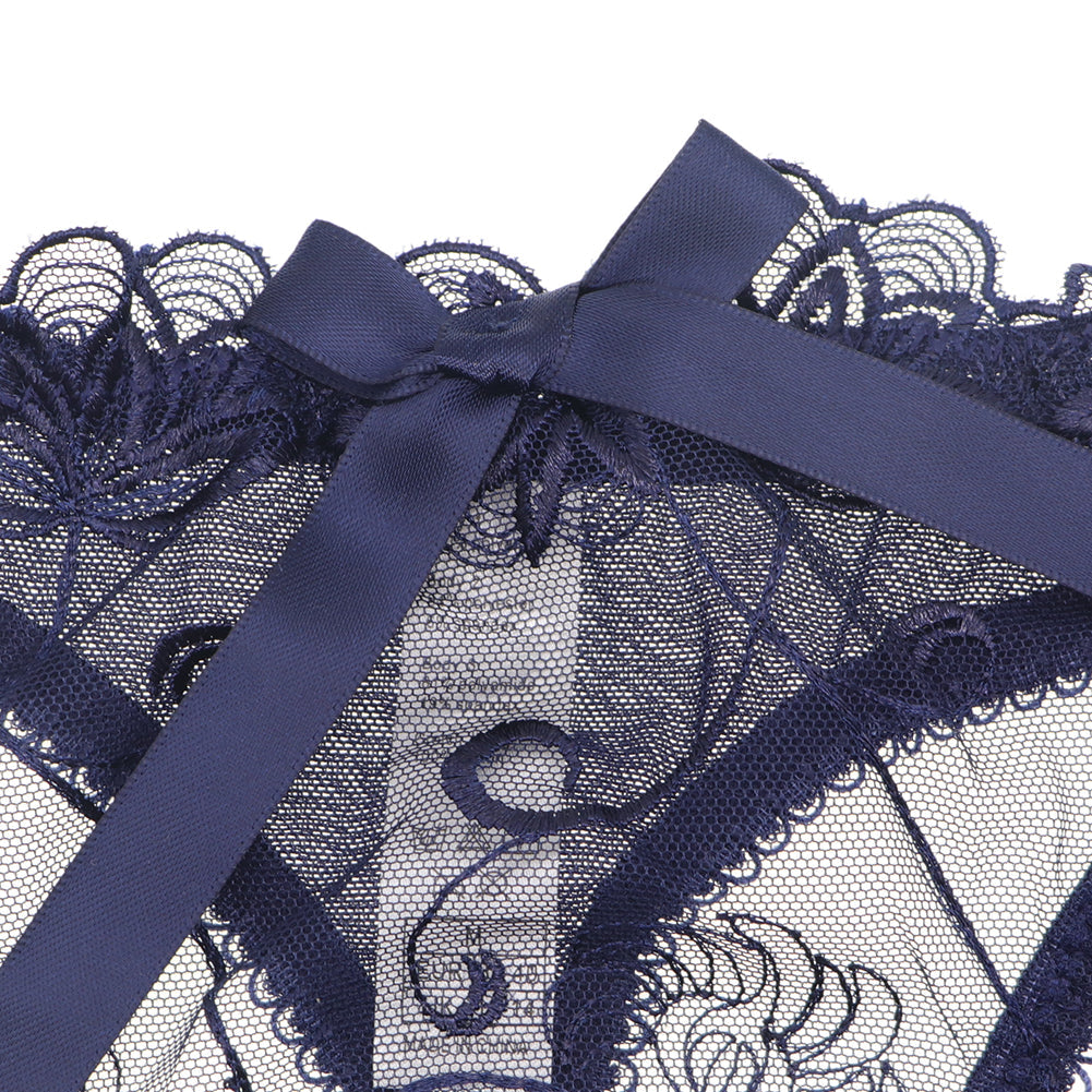 sixsr  Hot 2pcs Women Sexy Ultra-Thin  Breathable Floral Lingerie  Sets Bras+Thongs