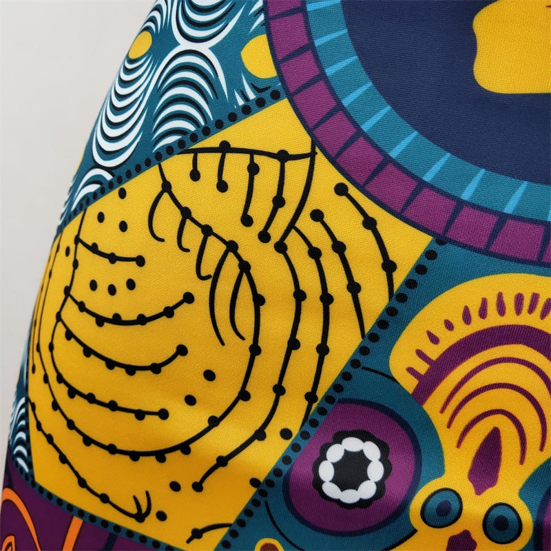 sixsr Outfits Fashion Trends Women Summer Print Skirt Vintage Floral African Fashion High Waist Tassel Classy Modest Elegant Retro Jupes Falads