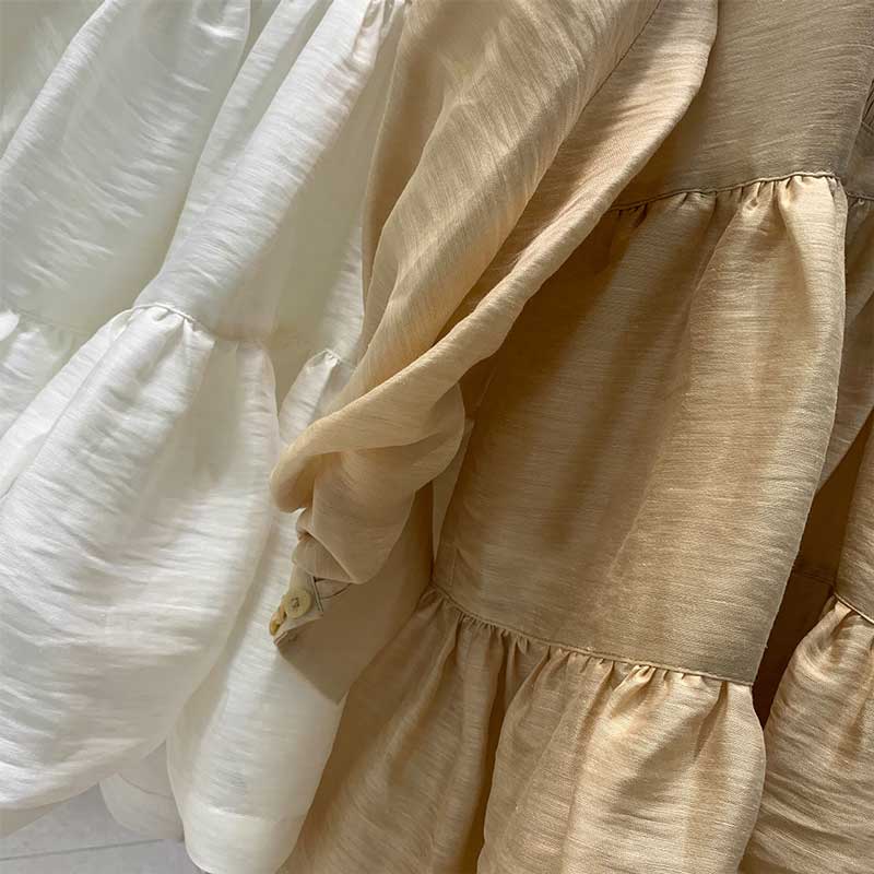 Sixsr pleating women dress long sleeve spring autumn dress fashion ladies dress pockets mini sexy dress women