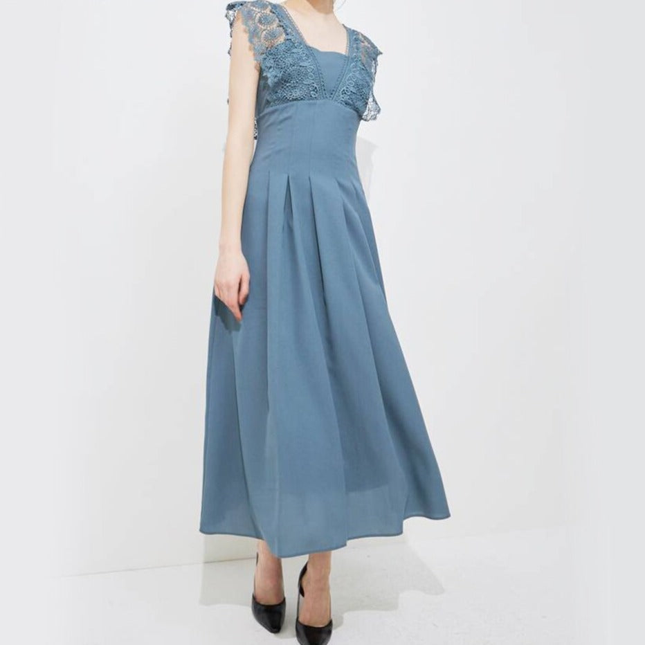 sixsr Hot Sales Lace Ruffle Long Dress Patchwork Elegant Vintage High Waist Sleeveless Lace Dot Dresses Woman Summer Sweet Dress New