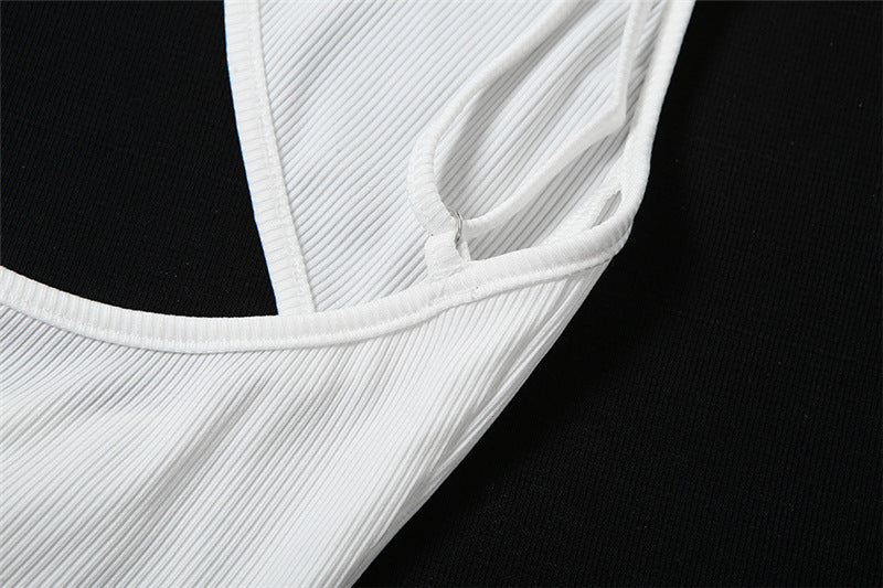 sixsr Summer Dresses For Women Elegant White Cut Out Maxi Dresses For Women Spaghetti Strap Backless Sexy Beach Dress Boho Long Summer Dress Party Wear