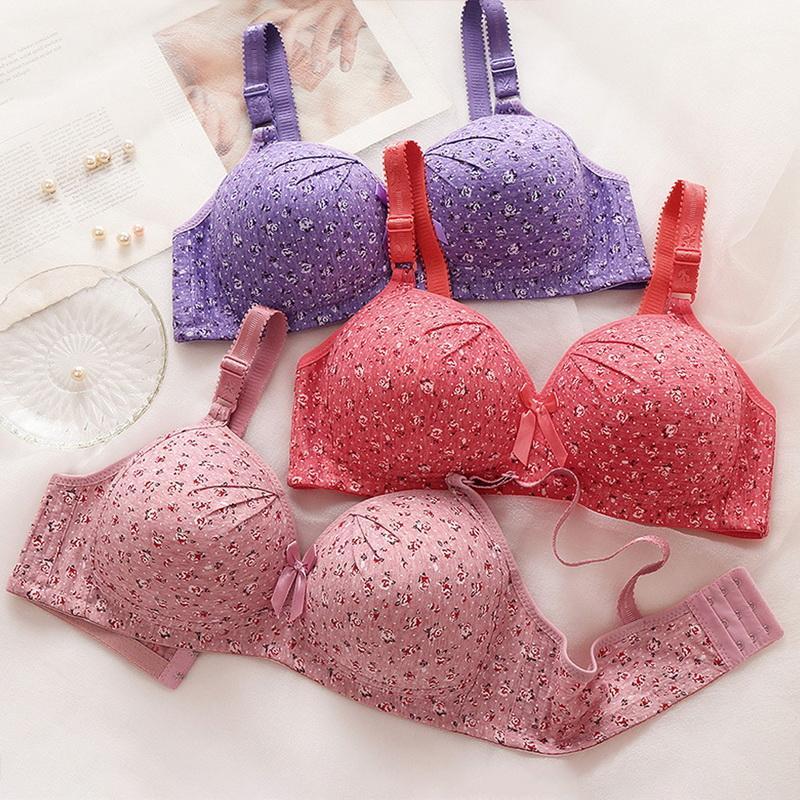 sixsr Plus Size Bra for Women Underwear Wire Free Comfort Push Up Bras Female Sexy Lingerie Soft Thin Breathable Black Red Bralette