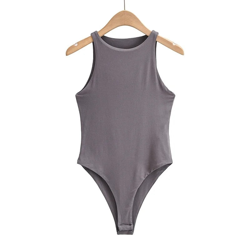 Summer outfits for women elegant bodysuit women sexy bodycon bodysuits black sleeveless one piece outfit women fashion