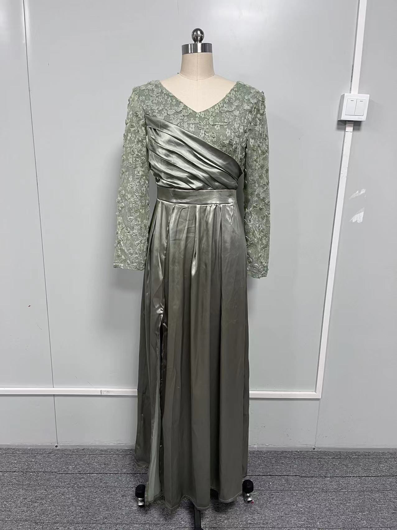 Ladies Elegant Fashion V Neck Party Dinner Dress
