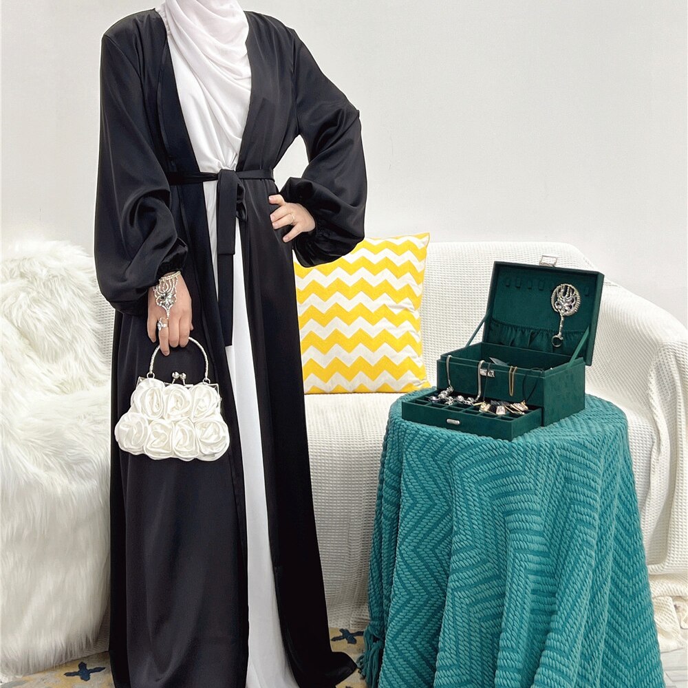 sixsr Summer Puff Sleeve Muslim Abaya Women Dress Elegant Modest Morocco Party Long Dress Islamic Turkey Dubai Eid Ramadan Jubah Robe