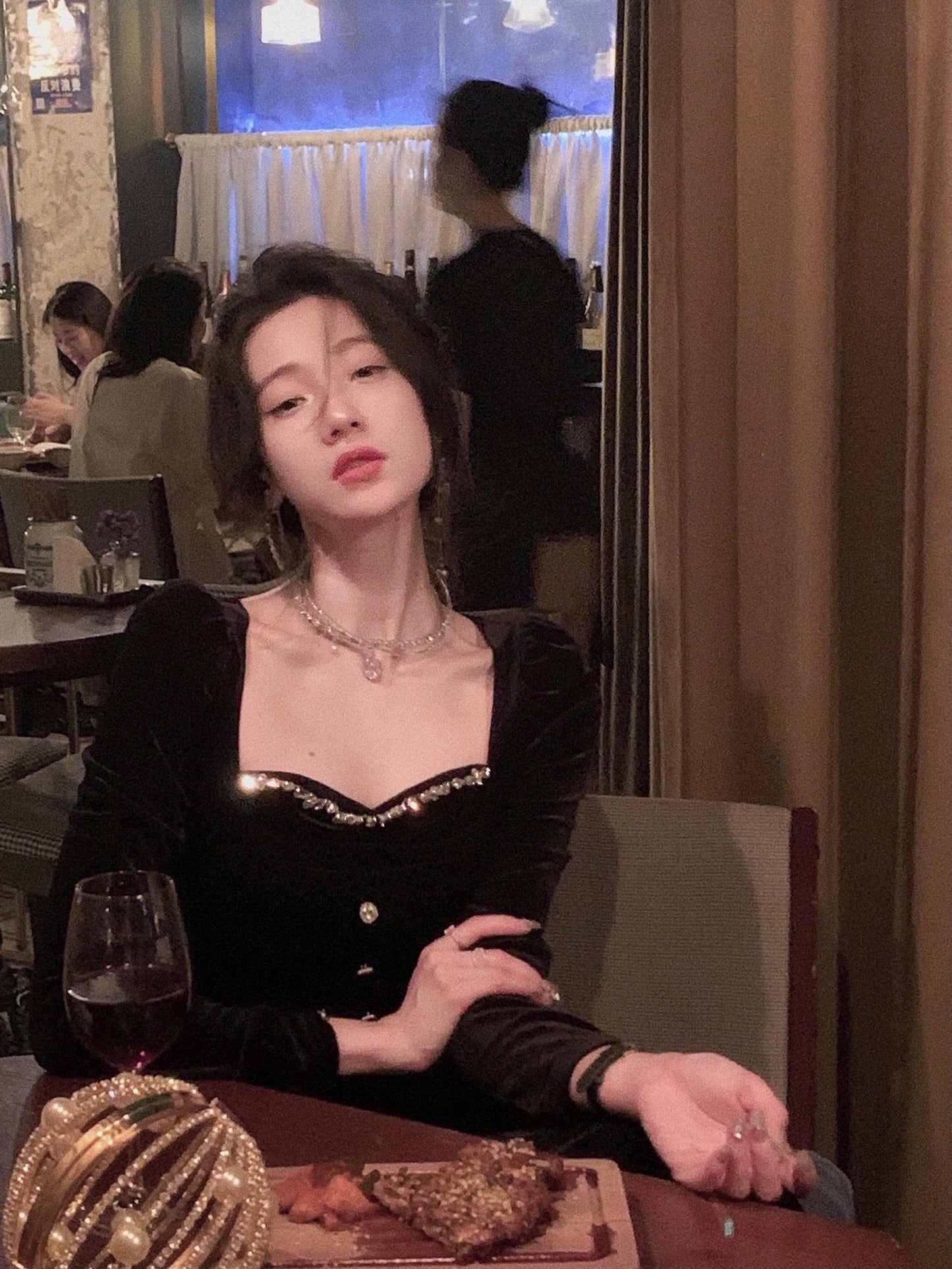 Summer New Elegant Spaghetti Strap Velvet Vintage Black Dress Women Sexy Prom Evening Party Fashion Clothing