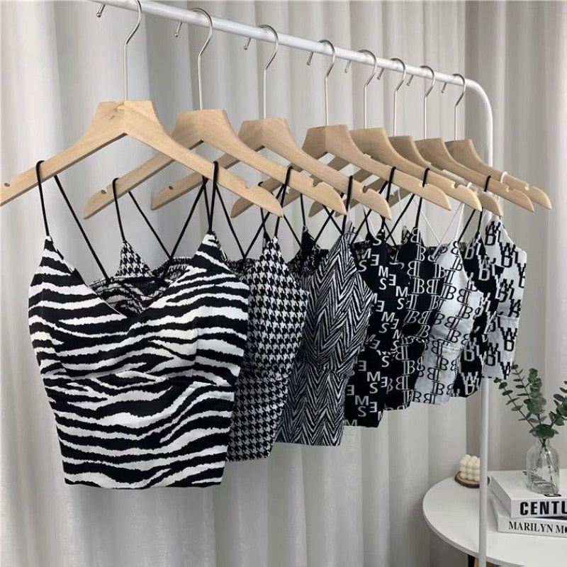 Y2k Tops Women Corset Top Korean Fashion Leopard Crop Top Camis Streetwear Sexy Tank Top Coquette Summer New