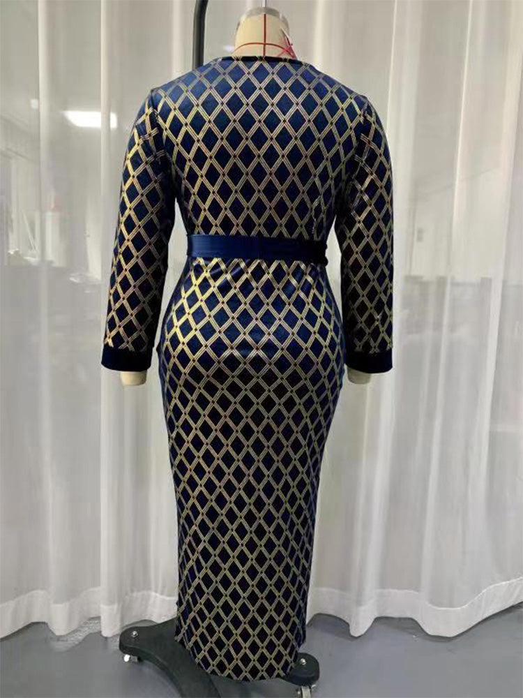 Plus Size Maxi Dresses Large  Spring Women Oversized Long Luxury Chic Elegant Evening Party Muslim Festival Clothing