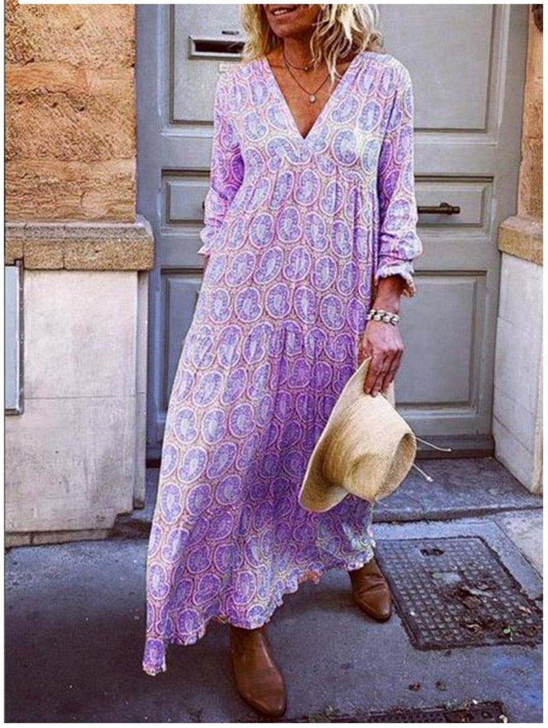 V Neck Pink Women Dresses Holiday Holiday Floral Dresses