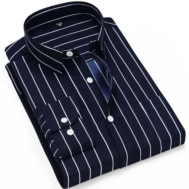 Sixsr New Men Fashion Casual Long Sleeved Printed Shirt Brand Men Clothing Slim Fit Male Social Business Dress Shirt  Soft Comfortable