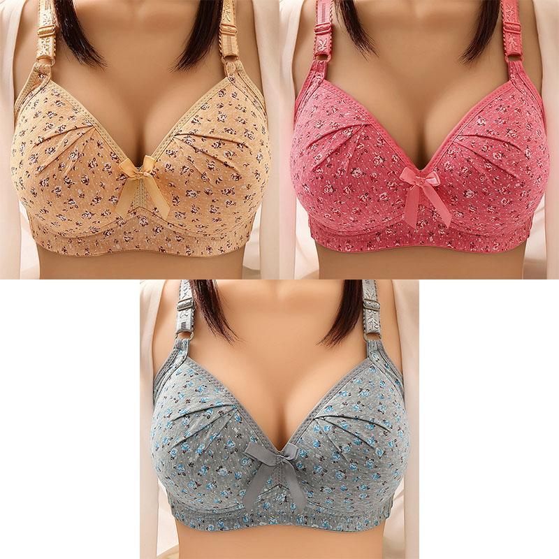 sixsr Plus Size Bra for Women Underwear Wire Free Comfort Push Up Bras Female Sexy Lingerie Soft Thin Breathable Black Red Bralette