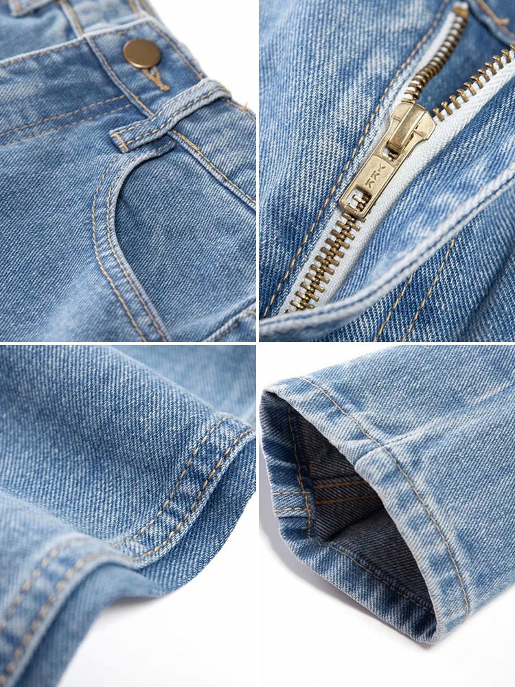 Sixsr  Harem Pants Vintage High Waist Jeans Woman Boyfriends Women's Jeans Full Length Mom Jeans Cowboy Denim Pants Vaqueros Mujer