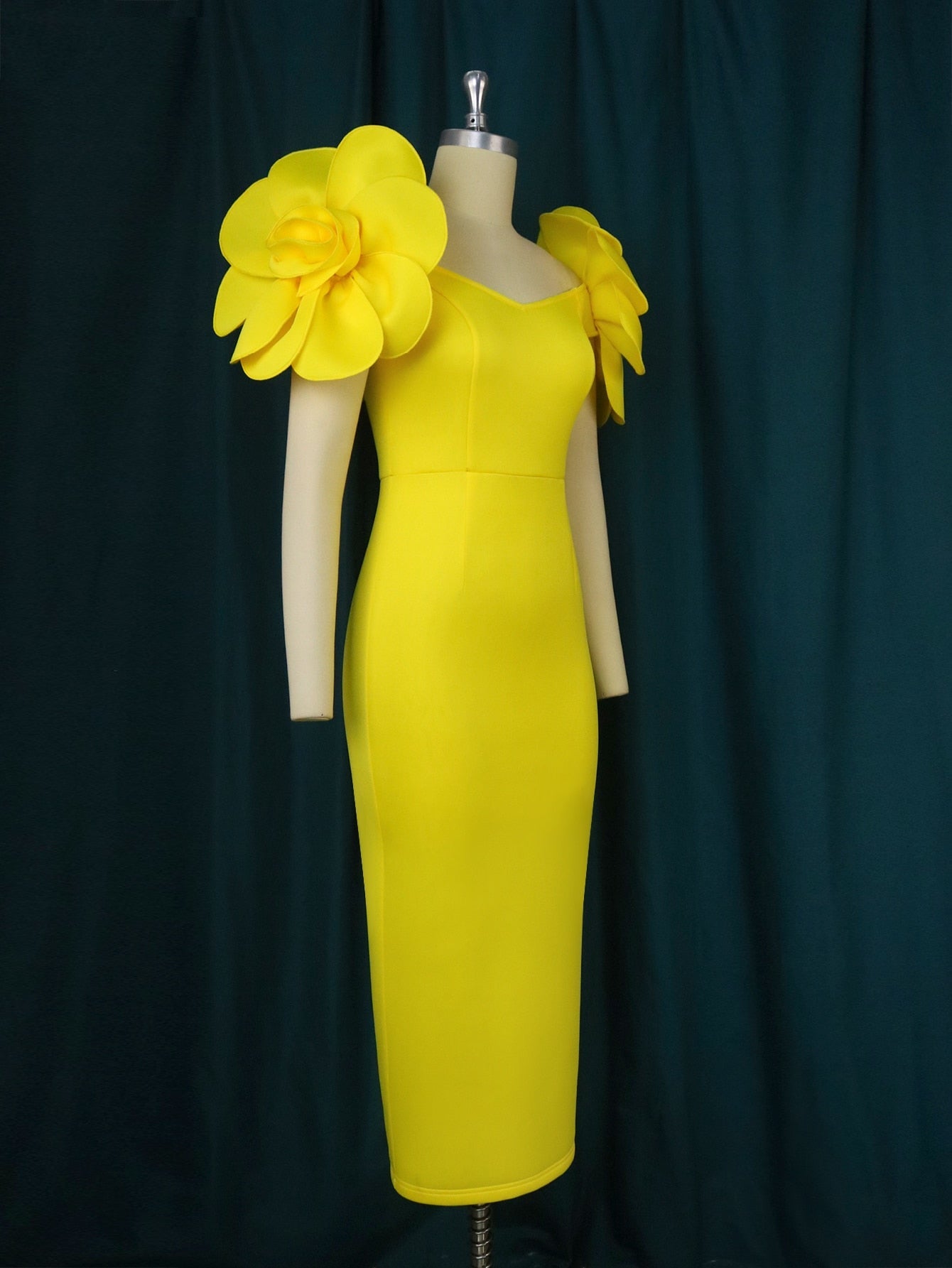 Formal Dress for Women Evening Party Flower Applique Sleeveless Elegant Long Dresses Night Out Wedding Guest Gown 4XL