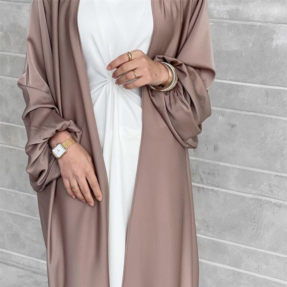 sixsr Summer Puff Sleeve Muslim Abaya Women Dress Elegant Modest Morocco Party Long Dress Islamic Turkey Dubai Eid Ramadan Jubah Robe