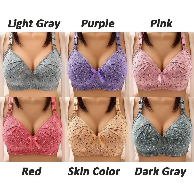 sixsr Plus Size Bra for Women Underwear Wire Free Comfort Push Up Bras Female Sexy Lingerie Soft Thin Breathable Black Red Bralette