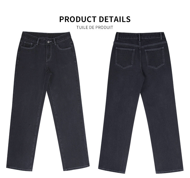 Sixsr Hot Sell Quality Low Waist Jeans Women Baggy Jeans New Fashion Straight Leg Pants Y2k Denim Trousers Vintage Loose Blue Washed Mom Jeans