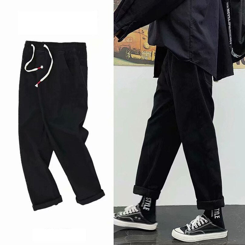 Sixsr American Casual Jeans Men Spring Wide Leg Street Straight Oversize Denim Pants Elastic Waist Drop Vintage Denim Trousers 2024