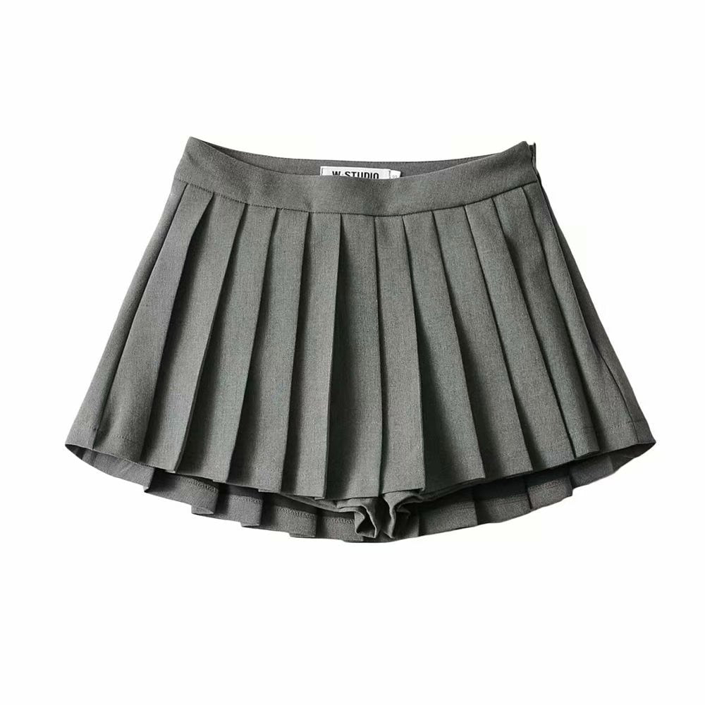 sixsr Summer High Waist Skirts Womens Sexy Mini Skirts Vintage Pleated Skirt Korean Tennis Skirts Short White Black