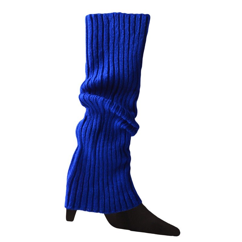 Lolita Leg Warmers Women Warm Winter Knit Foot Cover Crochet Knee Socks Warm Boot Cuffs Beenwarmers Japanese Long Socks