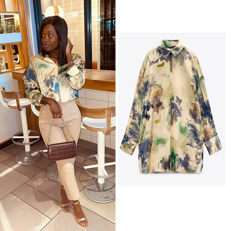 Sixsr women satin blouse long sleeve zebra print shirts vintage office ladies tops femme chandails fashion blusa de mujer Chandails