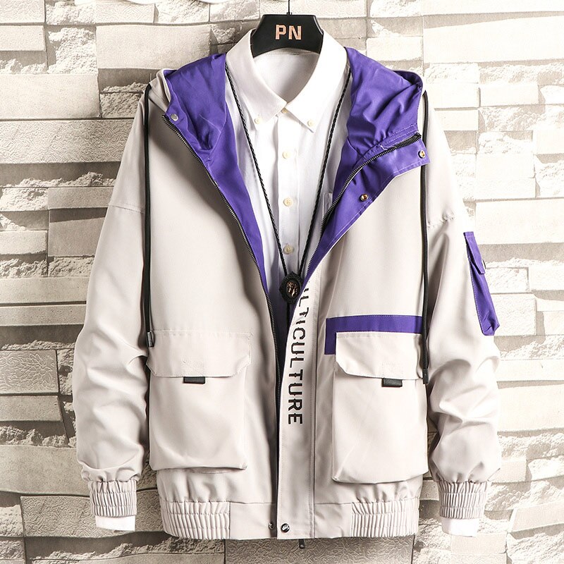 Sixsr New Jackets Men Fashion Hip Hop Windbreaker Coats Casual Jacket Men Cargo Bomber Mens Jackets Coats Outwear Streetwear Wholesale