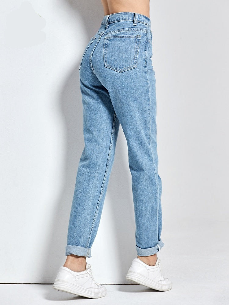 Sixsr  Harem Pants Vintage High Waist Jeans Woman Boyfriends Women's Jeans Full Length Mom Jeans Cowboy Denim Pants Vaqueros Mujer