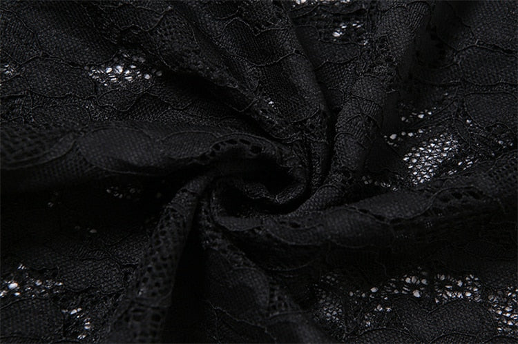 Sixsr Summer Sexy Party Split Lace Bodycon Woman Maxi Dress Club Square Collar Black Elegant Women's Dresses