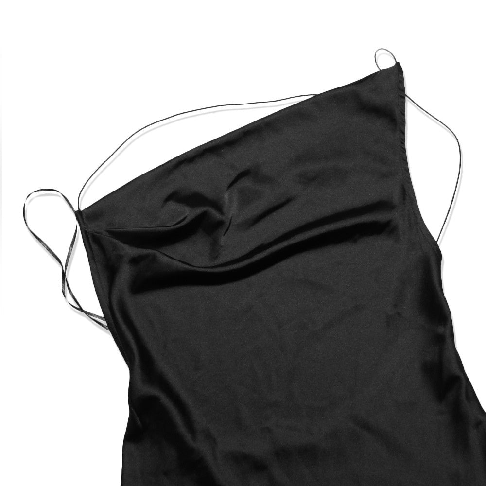 sixsr Satin Sexy Backless Slit Women Dress Green Spaghetti Strap Hollow Out Dresses Women Summer Skinny Fashion Party Clubwear