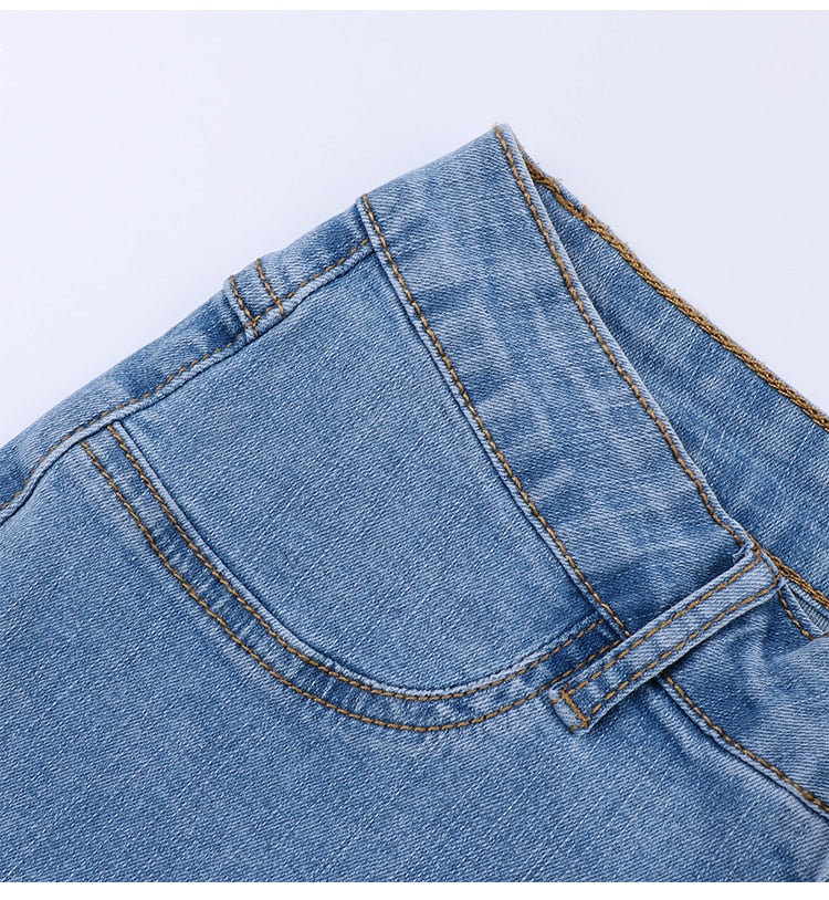 Sixsr Shaping Skinny Jeans Women High Waist Stretch Ripped Denim Pants Hip Fit Leggings Slim Elastic Mom Jean Casual Comfy Trousers