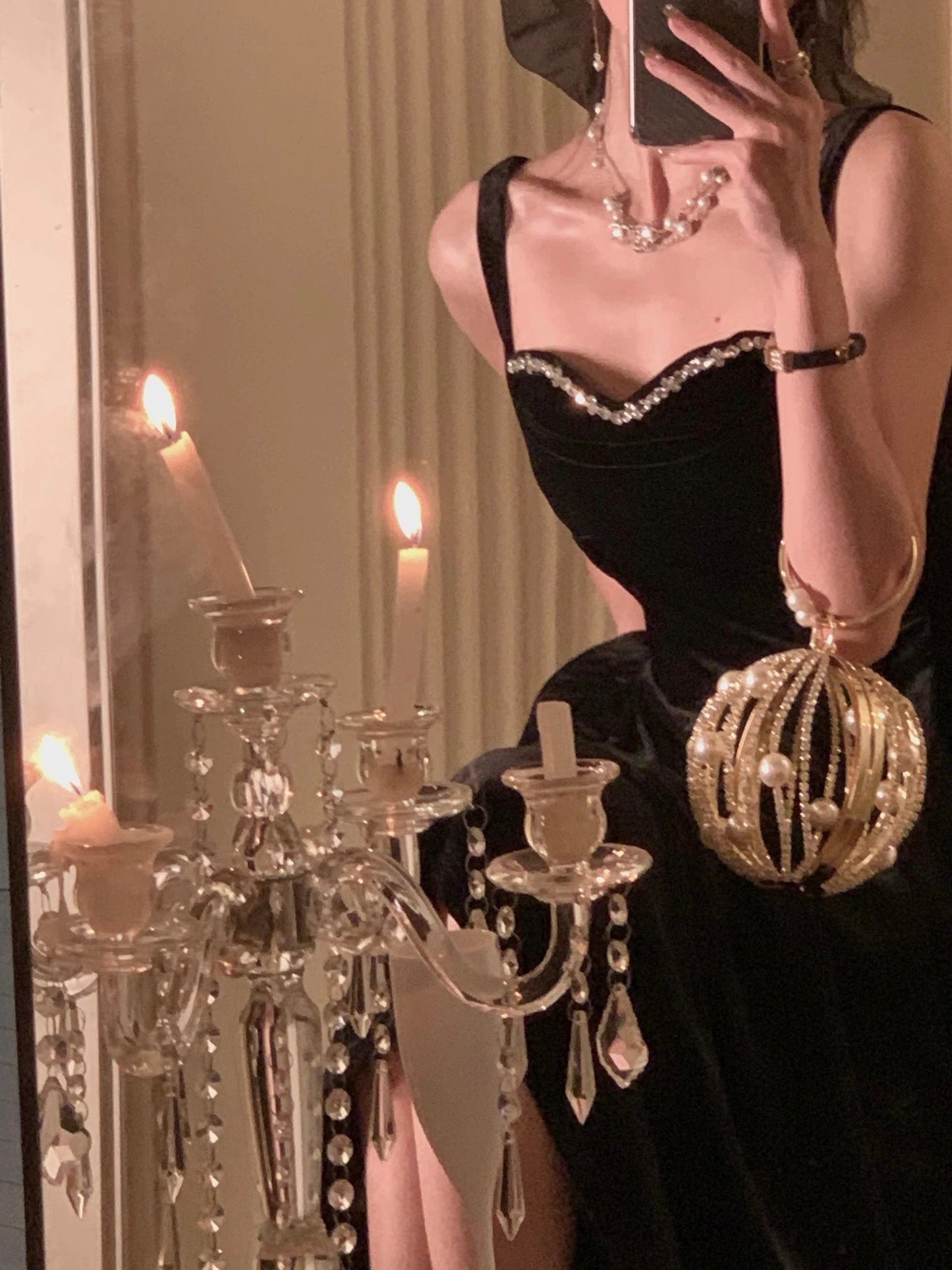 Summer New Elegant Spaghetti Strap Velvet Vintage Black Dress Women Sexy Prom Evening Party Fashion Clothing