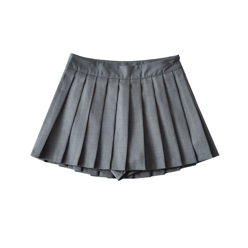 sixsr Summer High Waist Skirts Womens Sexy Mini Skirts Vintage Pleated Skirt Korean Tennis Skirts Short White Black