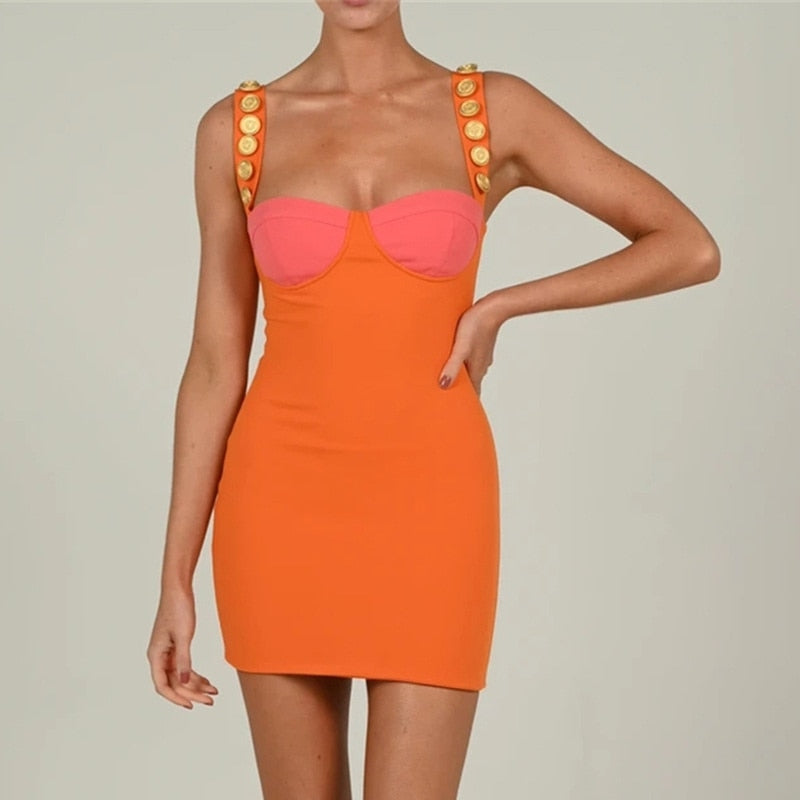 Elegant Strapless Sexy Bodycon Maxi Dress Summer Sleeveless Button Buckles Slim Bandage Long Party Women Dress Midi Vestidos