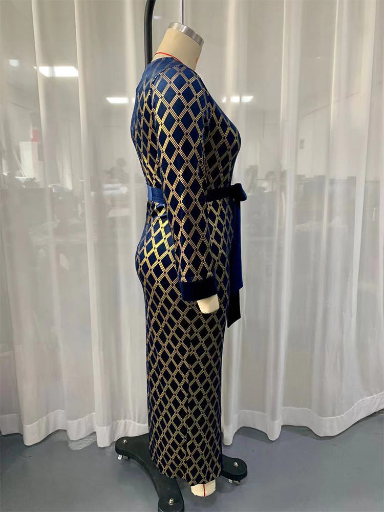 Plus Size Maxi Dresses Large  Spring Women Oversized Long Luxury Chic Elegant Evening Party Muslim Festival Clothing