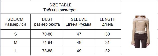 Sixsr Y2K Top Women Long Sleeve T-Shirts 2 Piece Tops Halter Tanks Backless Crop Top Off Shoulder Tees Sexy Christmas Clothes