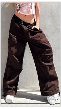 Sixsr Hot Sell Quality Grunge Streetwear Cargo Pants Woman Low Waist Baggy Mom Jeans Vintage 90s Hippie Wide Leg Denim Trousers Korean Outfits
