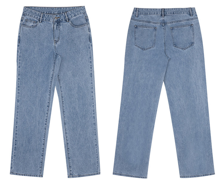 Sixsr Hot Sell Quality Low Waist Jeans Women Baggy Jeans New Fashion Straight Leg Pants Y2k Denim Trousers Vintage Loose Blue Washed Mom Jeans