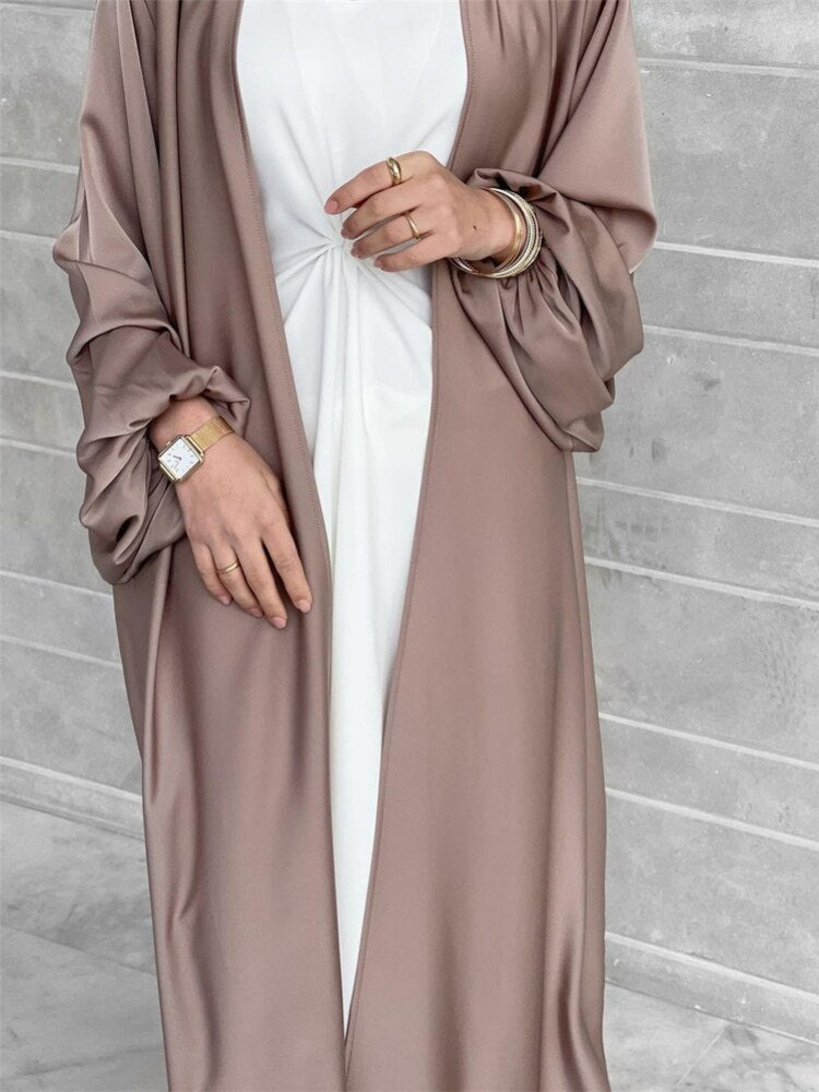 sixsr Summer Puff Sleeve Muslim Abaya Women Dress Elegant Modest Morocco Party Long Dress Islamic Turkey Dubai Eid Ramadan Jubah Robe