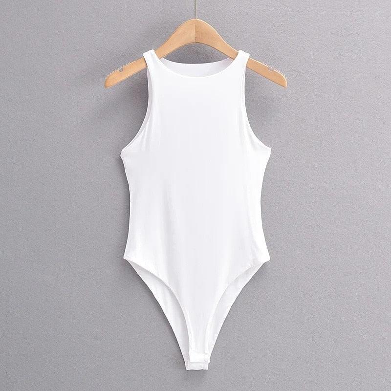 Summer outfits for women elegant bodysuit women sexy bodycon bodysuits black sleeveless one piece outfit women fashion