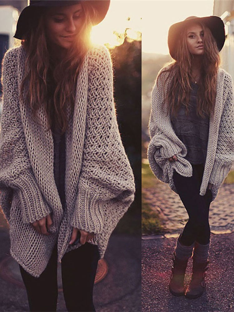 Oversize Batwing Sleeve Sweaters