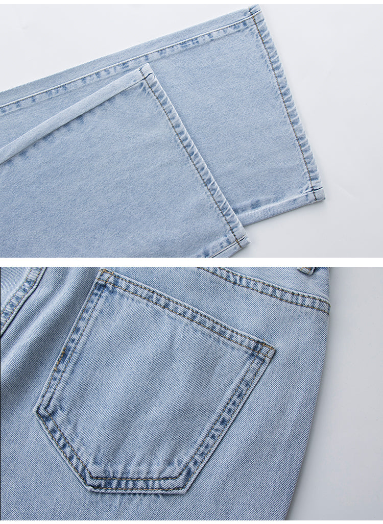 Sixsr Hot Sell Quality Low Waist Jeans Women Baggy Jeans New Fashion Straight Leg Pants Y2k Denim Trousers Vintage Loose Blue Washed Mom Jeans