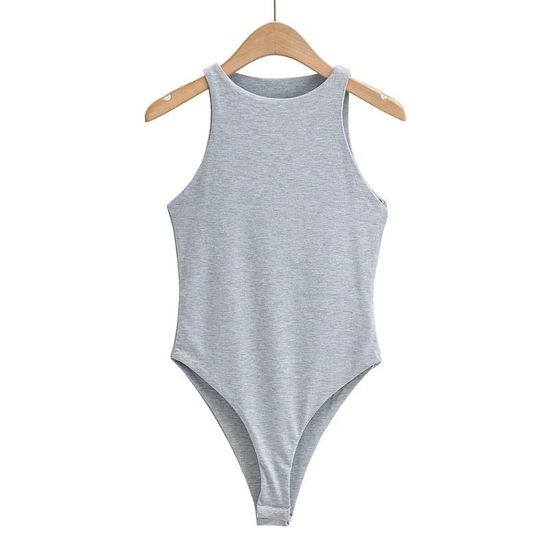 Summer outfits for women elegant bodysuit women sexy bodycon bodysuits black sleeveless one piece outfit women fashion