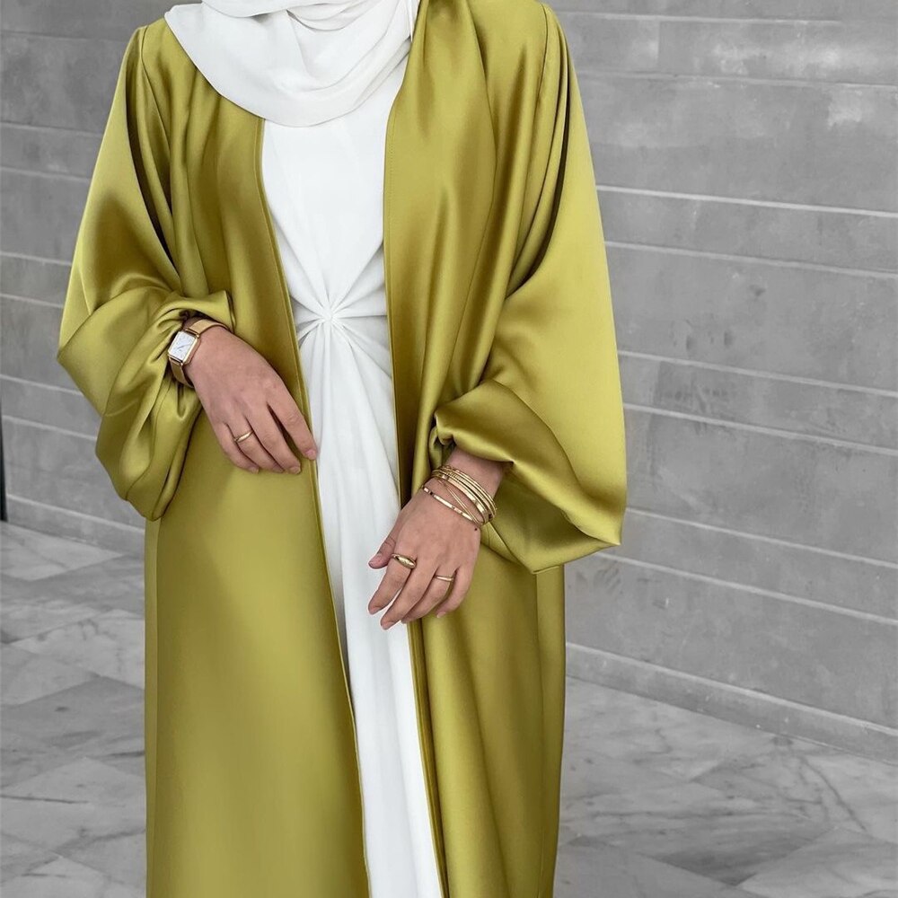 sixsr Summer Puff Sleeve Muslim Abaya Women Dress Elegant Modest Morocco Party Long Dress Islamic Turkey Dubai Eid Ramadan Jubah Robe