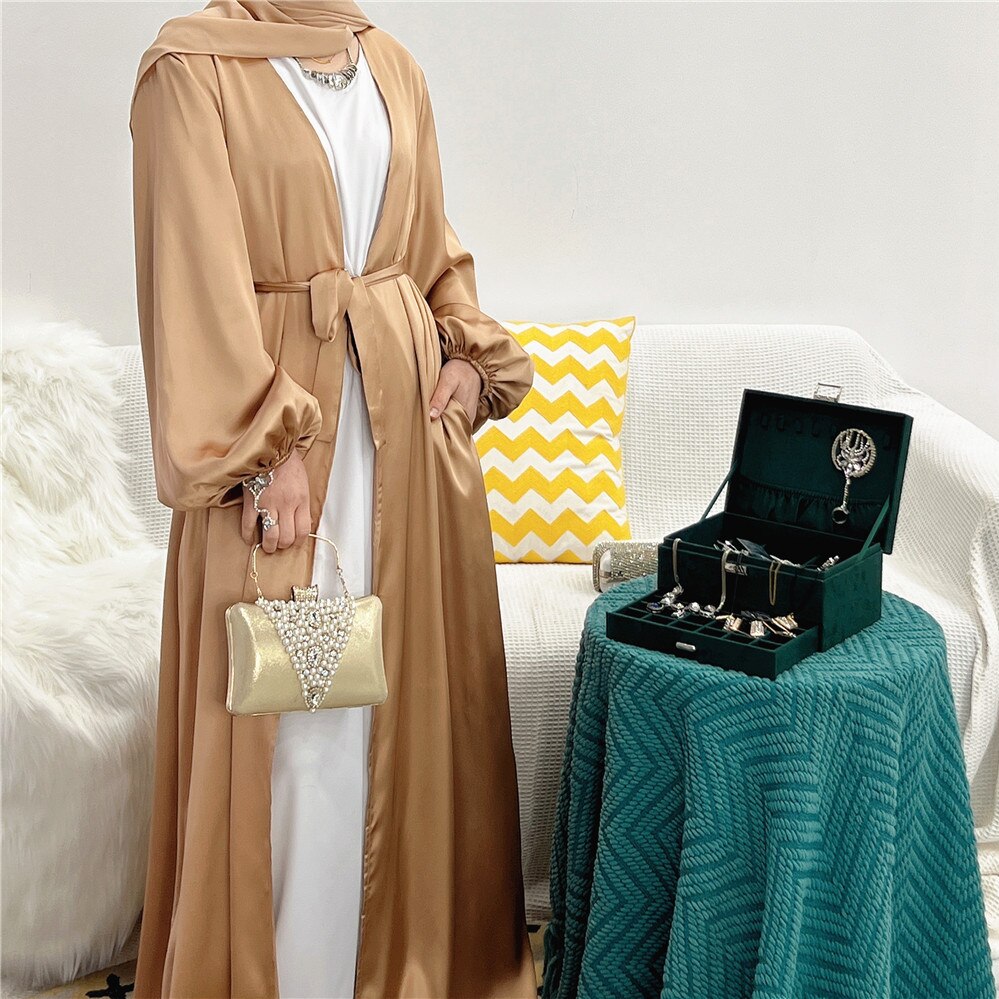 sixsr Summer Puff Sleeve Muslim Abaya Women Dress Elegant Modest Morocco Party Long Dress Islamic Turkey Dubai Eid Ramadan Jubah Robe