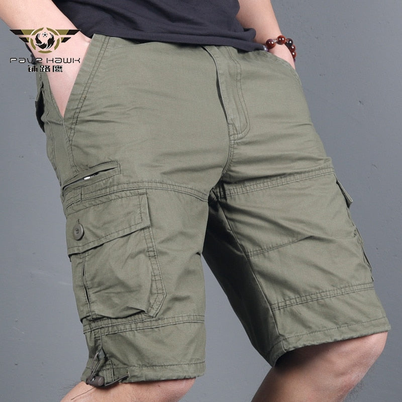 Men's Military Cargo Shorts 2024 Army Camouflage Tactical Joggers Shorts Men Cotton Loose Work Casual Short Pants Plus Size 4XL
