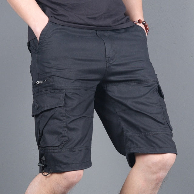 Men's Military Cargo Shorts 2024 Army Camouflage Tactical Joggers Shorts Men Cotton Loose Work Casual Short Pants Plus Size 4XL