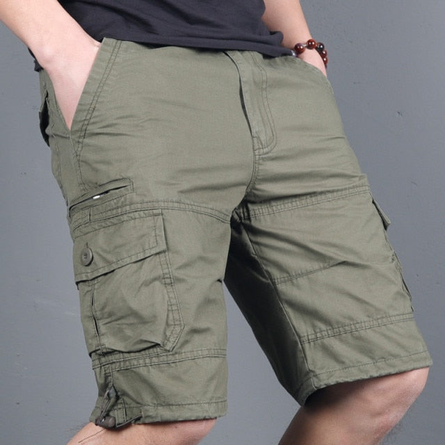 Men's Military Cargo Shorts 2024 Army Camouflage Tactical Joggers Shorts Men Cotton Loose Work Casual Short Pants Plus Size 4XL