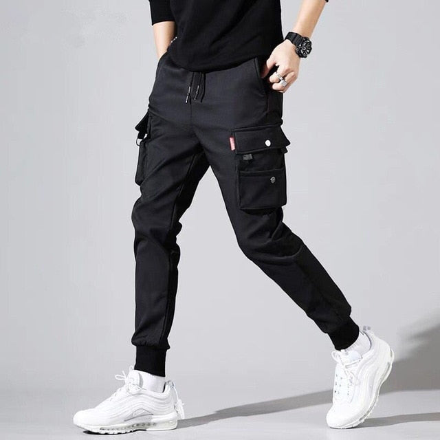 Men New Spring Hip Hop Pants Club Singer Stage Costume Trousers Ribbons Streetwear Joggers Sweatpants Hombre