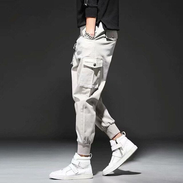 Men New Spring Hip Hop Pants Club Singer Stage Costume Trousers Ribbons Streetwear Joggers Sweatpants Hombre